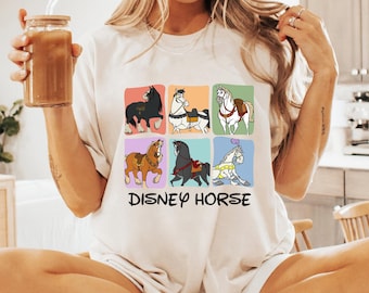 Vintage  Princess Horses Comfort Colors T-shirt, Khan Maximus Major, Horse Lover Shirt, 2024 Family Trip, Cute Birthday Gift