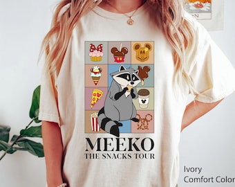 Funny Meeko Raccoon The Snack Tour Comfort Colors T-shirt, Did You Say Snack,  Pocahontas Shirt, 2024 Family Trip, Magic Kingdom