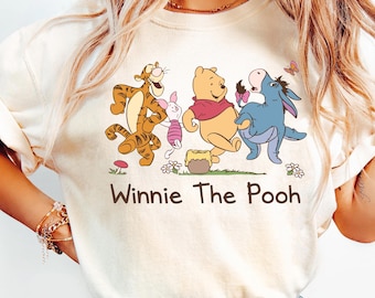 Retro Winnie The Pooh And Friends Shirt, Disney Pooh Bear And Co Tee, Piglet Tigger Eeyore, Disneyland Bff Trip Matching, Gift For Bestie
