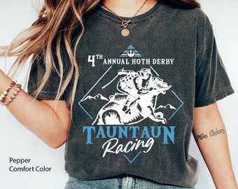 Tauntaun Racing 4Th Annual Hoth Derby Comfort Colors Shirt, Vintage Star Wars Tauntauns T-shirt, Hollywood Studios, Disney Galaxy's Edge