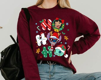Disney Christmas Lilo Stitch Scrump Shirt, Lilo & Stitch T-shirt, Mickey's Very Merry Christmas Party Tee, Disneyland Christmas Trip 2024