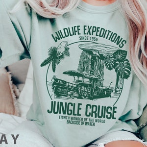 Jungle Cruise World Famous Ride Back Side Of Water Comfort Colors Shirt, Wildlife Expeditions, Disney Theme Parks T-shirt, Disneyland Trip