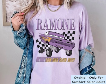 Vintage Ramone Low And Slow Baby Checkered Comfort Colors T-shirt, Disney  Cars Shirt, Disneyland Family Trip, Walt Disney World Outfit