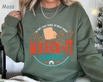 Retro  Wreck It Company Since 2012 Comfort Colors Shirt, Wreck-It Ralph Funny T-shirt, 2024 Family Trip, Birthday Boy Girl Gift