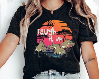 Retro The Lion King Hyenas Laugh It Up Comfort Colors T-shirt, Group Family Matching Trip 2024, Birthday Boy Girl Gift