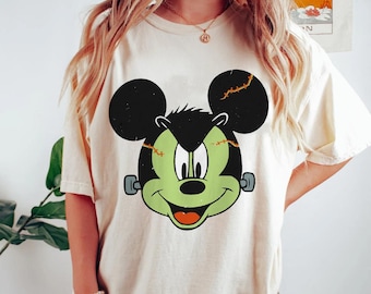 Mickey Mouse Big Face Costume Halloween Disney Shirt / Mickey's Not So Scary / Oogie Boogie Bash / Disney World Disneyland Halloween Trip