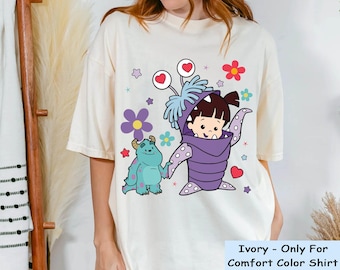 Monster Inc Boo And Sulley Comfort Colors Shirt, Monster University T-shirt, Disney Friends Shirt, Disneyland Family Trip, Magic Kingdom