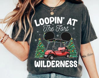 Disney Christmas Looping at Fort Wilderness T-shirt, Florida Camping Christmas Shirt, Mickey's Very Merry X-mas Party, Disneyland Holiday