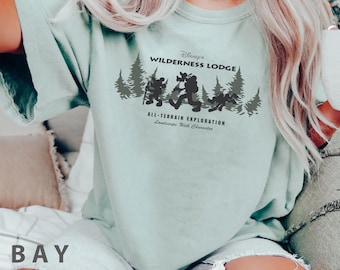 Mickey Donald Goofy Wilderness Lodge Comfort Color Shirt,  Friends Camping T-shirt, 2024 Trip,   World, Birthday Gift