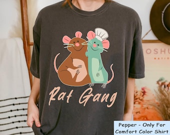 Ratatouille Remy And Emile Rat Gang Comfort Colors Shirt, Disney Remy Mouse Chef T-shirt, Disneyland Brother Matching Shirt, Magic Kingdom