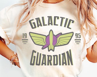 Retro Toy Story Buzz Galactic Guardian Symbol Shirt, Funny Toy Story Movie TeeDisneyland Family Trip Matching, Birthday Boy Girl