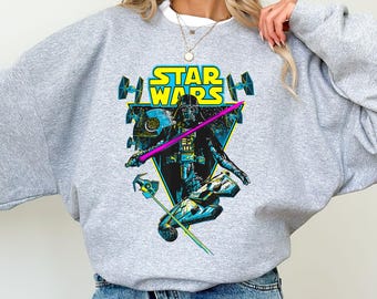 Disney Star Wars Darth Vader T-Shirt, Triangle Battle Tee, Galaxy Edge Shirt, May the Fourth Shirt, Hollywood Studio Trip Tee, Star Wars Tee
