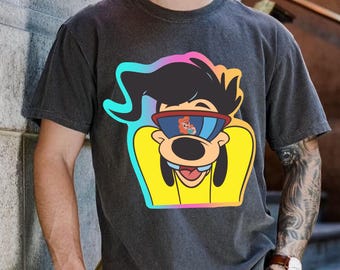 Disney A Goofy Movie Max Sunglasses Big Face T-shirt, Max and Roxanne Shirt, A Goofy Movie Couple Tee, Retro Max Shirt, Gift For Him Her