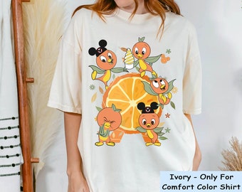 Vintage Orange Bird Think Orange Comfort Colors T-shirt, Disney Epcot Shirt, Hello Sunshine Shirt, Orange Bird Tee, Disneyland Family Trip