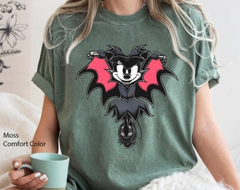 Vintage Minnie Mouse Dracula Gothic Witch Shirt, Retro  Fall Season Halloween Costume T-shirt,  Halloween Party, Spooky Season