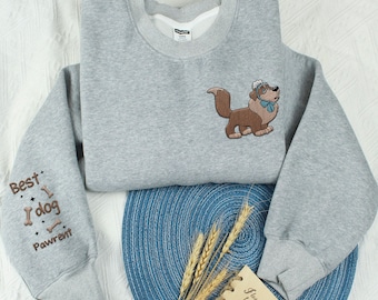 Embroidered Nana Dog Nursery Best Dog Pawrent Sweatshirt, Peter Pan Disney Dog Embroidery Sweater, Disneyland Family Trip, Walt Disney World