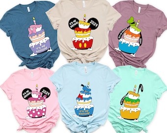 Custom Year Mickey And Friends It's My Birthday Cake Comfort Colors Shirt, Personalized Disney Kid Tee, Birthday Boy Girl , Disneyland Trip