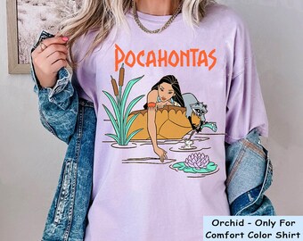 Disney Princess Pocahontas and Meeko Around The Riverbend Shirt, Vintage Afternoon Dreaming T-shirt, Disneyland Girls Trip, Magic Kingdom