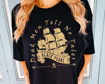 Disney Pirates Black Pearl T-Shirt, Yo Ho A Pirate's Life Tee, Disney Jack Sparrow Shirt, Black Pearl Ship Tee, Disney Pirate Crew Shirt