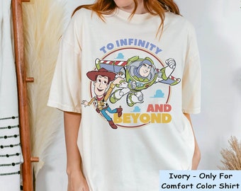 Woody Buzz Lightyear To Infinity And Beyond Comfort Colors T-shirt, Toy Story Friends Disney Shirt, Disneyland Family Trip, Magic Kingdom