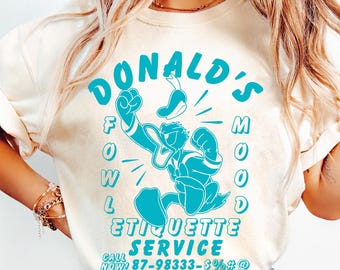 Donald Duck Fowl Mood Shirt, Disney Donald T-shirt, Disneyland Trip Outfit, Magic Kingdom Park, Birthday Gifts For Boy Girls