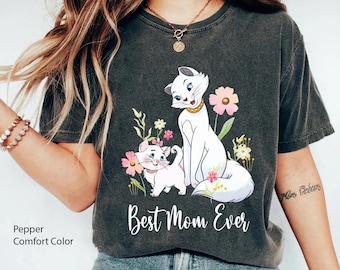 Marie And Duchess Best Mom Ever Comfort Colors Shirt, Aristocats  Mom T-shirt, Mother's Day Gift, Funny Mom And Daughter Matching Tee