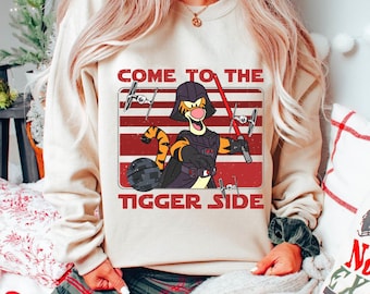 Tigger Darth Vader Come To The Tigger Side Comfort Colors Shirt, Winnie The Pooh, Star Wars Day Tee, May The Force Be With You,Galaxy's Edge