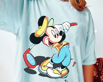 Disney Golf Club Mickey Mouse T-Shirt, Vintage Disney Golfing Tee, Funny Mickey Mouse Golf Shirt, Mickey Golf Outfit, Disney Golf Trip Tee,