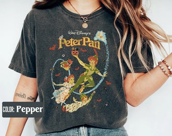 Walt Disney Peter Pan Halloween Shirt / Tinkerbell Wendy John Michael / DIsneyland Halloween T-shirt / Mickey's Not So Scary Party