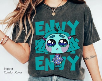 Inside Out 2 Envy Est 2024 Comfort Colors T-shirt, Disney Emotions Shirt, Mental Health Matter Shirt, Speech Therapy, Disneyland Family Trip