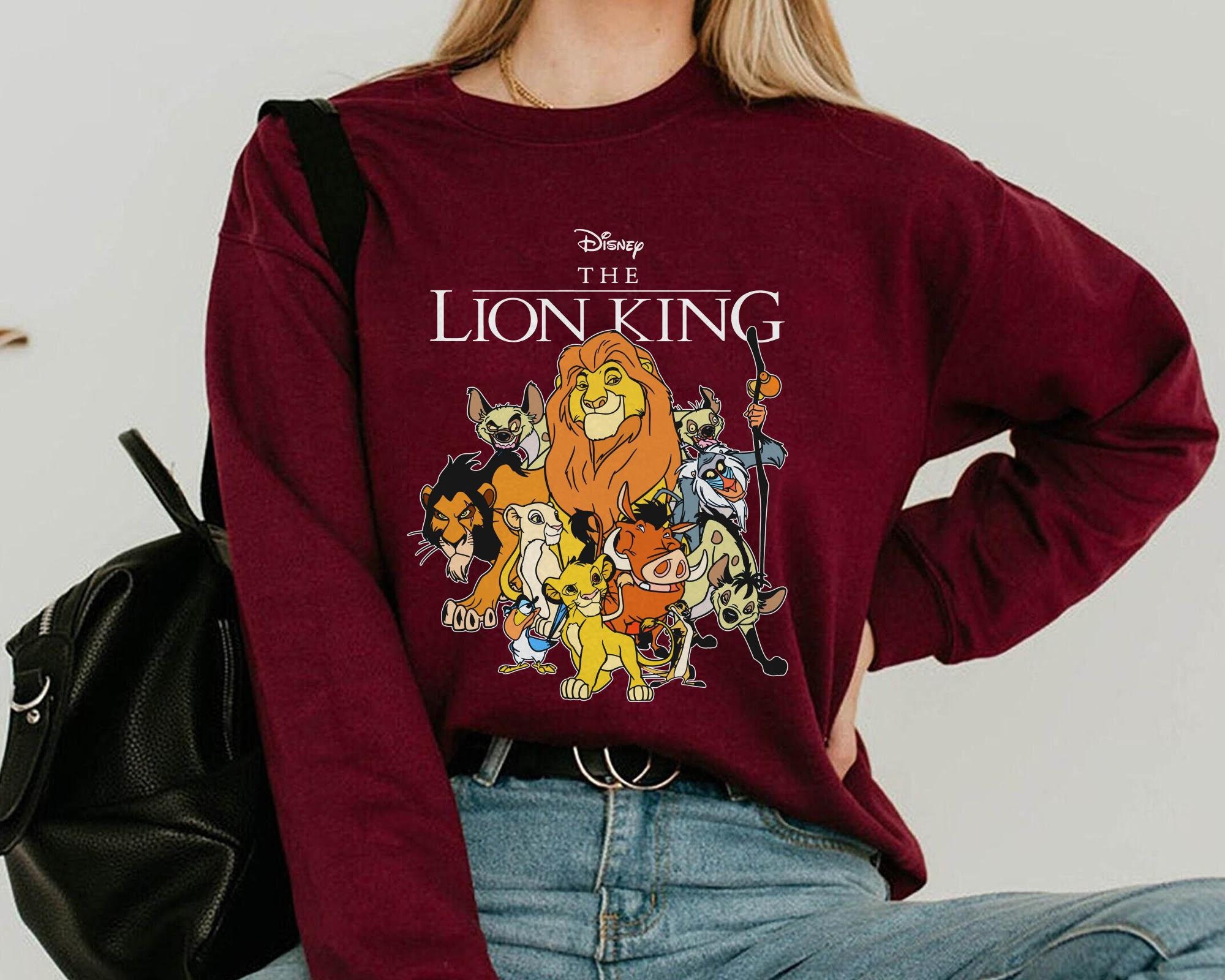 2 Sided Hakuna Matata It Means No Worries Comfort Colors T-shirt, Retro Groovy The Lion King Characters Shirt, Disney Magic Kingdom Trip