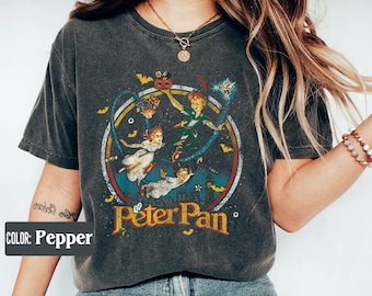 Peter Pan Disney Halloween Shirt, Tinkerbell Wendy John Michael Disney Tee, Mickey's Not So Scary Halloween Night Party, Spooky Season