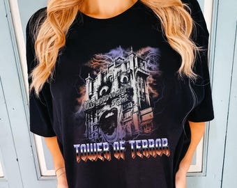 Retro Disney Tower Of Terror T-Shirt, Hollywood Studios Hotel Tee, Twilight Zone Ride Shirt, Tower Of Terror Trip Tee, Disneyworld Trip Tee