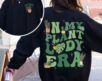 Double Sided In My Plant Lady Era Comfort Colors Shirt, Plant Mom T-shirt, Mother's Day Gift For Mama, Crazy Plant Lady, Gardening Lover