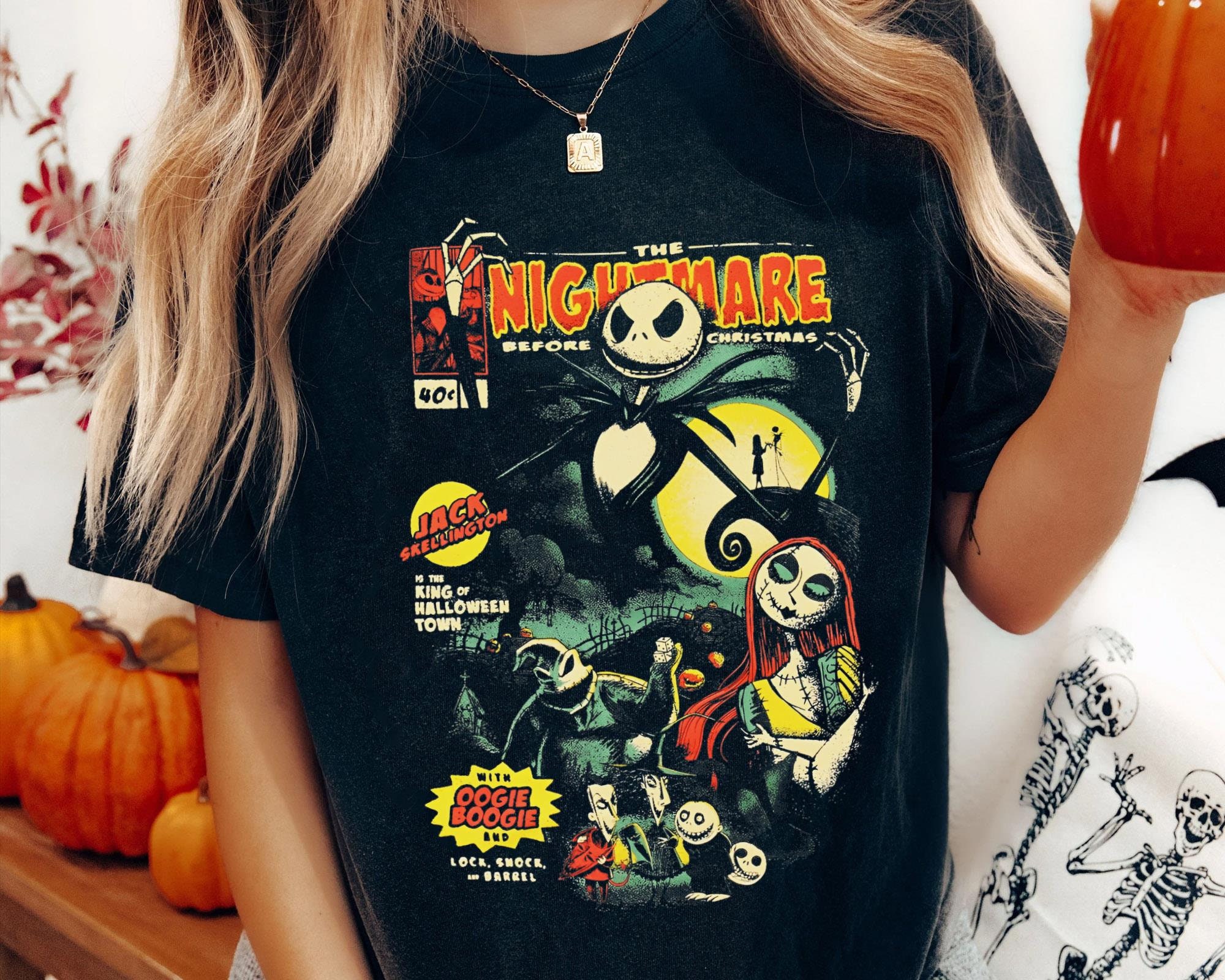 The Nightmare Before Christmas Comic Cover Shirt Disney Etsy