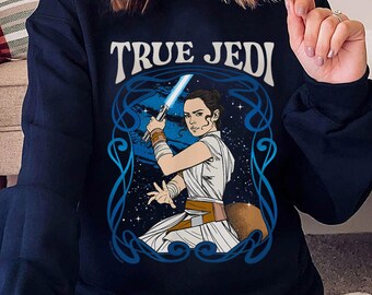 Disney Star Wars Rey t-shirt, Art Nouveau Jedi Tee, True Jedi Graphic Shirt, May the Fourth Shirt, Star Wars Day Gift