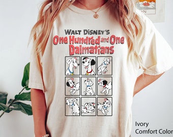 Retro 101 Dalmatians Puppy Group Shot Portrait Boxes Comfort Colors Shirt, Cute  Dogs T-shirt, 2024 Family Trip, Birthday Gift