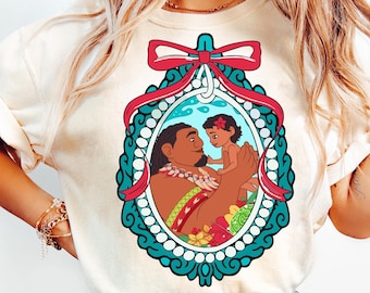 Chief Tui And Baby Moana Coquette Bow Shirt, Disney Moana Father And Daughter Tee, Dad Shirt, Father's Day Gift, Disneyland Family Trip