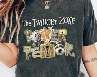 Disney Twilight Zone Tower Of Terror T-Shirt, Vintage Hollywood Tower Hotel Tee, Haunted Elevator Ride T-Shirt, Disney Spooky Ride Tee
