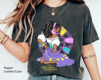 Vintage Esmeralda Magazine Cover Comfort Colors T-shirt, The Hunchback Of Notre Dame  Shirt, 2024 Family Trip, Magic Kingdom