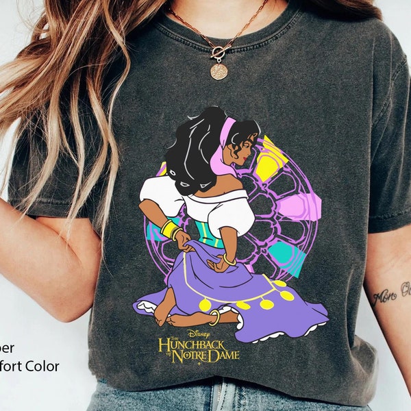 Vintage Esmeralda Magazine Cover Comfort Colors T-shirt, The Hunchback Of Notre Dame  Shirt, 2026 Family Trip, Magic Kingdom