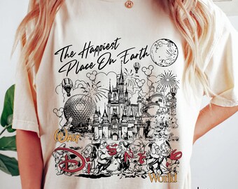 Retro Disney World Magic Castle T-Shirt, Walt Disney World 1971 Tee, Snow White Seven Dwarfs Shirt, Magic Kingdom Tee, Seven Dwarfs Tee Tee
