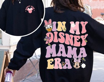 Double Sided Minnie Daisy In My  Mama Era Comfort Colors Shirt, Minnie Mouse Mom T-shirt, Mother's Day Gift For Mommy, 2024 Trip