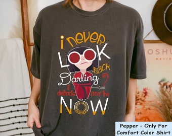 Edna Mode Never Look Back Darling Comfort Colors Shirt, Retro  The Incredibles T-shirt, 2024 Matching Family Trip, Magic Kingdom
