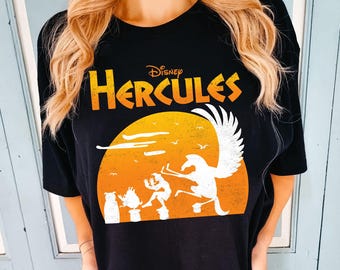 Vintage Philoctetes Hades Pegasus Sunset T-Shirt, Disney Hercules Shirt,  Funny Hercules tee, Disney Greek Myth Tee, Family Matching Tee