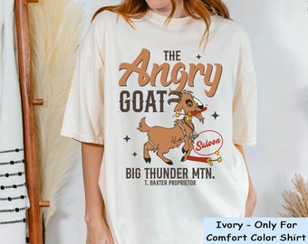 Big Thunder Mountain Railroad The Angry Goat Saloon Comfort Colors Shirt, Disney Theme Park T-shirt, Disneyland Ride, Family Matching Shirt