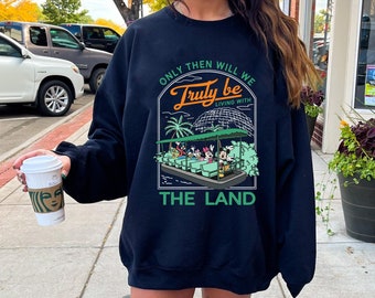 Mickey And Friends Living With The Land Comfort Colors Sweatshirt, Epcot Disney Theme Park Shirt, Disneyland Family Trip 2024, Magic Kingdom