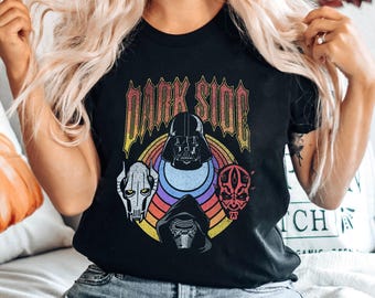 Vintage Darth Vader Darth Maul Dark Side Comfort Colors Shirt, Star Wars Fan Gift,  Disney Hollywood Studios Tee, Galaxy's Edge Family Trip