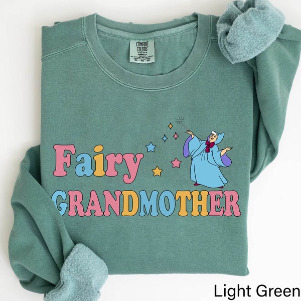 Retro Fairy Grandmother Comfort Colors Shirt, Cinderella Godmother Tee,  Mom T-shirt, Mother's Day Gift For Grandma, 2024 Trip