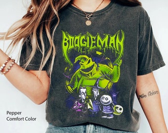 Lock Shock Barrel Oogie Boogie Man Comfort Colors Shirt, Nightmare Before Christmas T-shirt, Disney Halloween Party, Disneyland Spooky Trip
